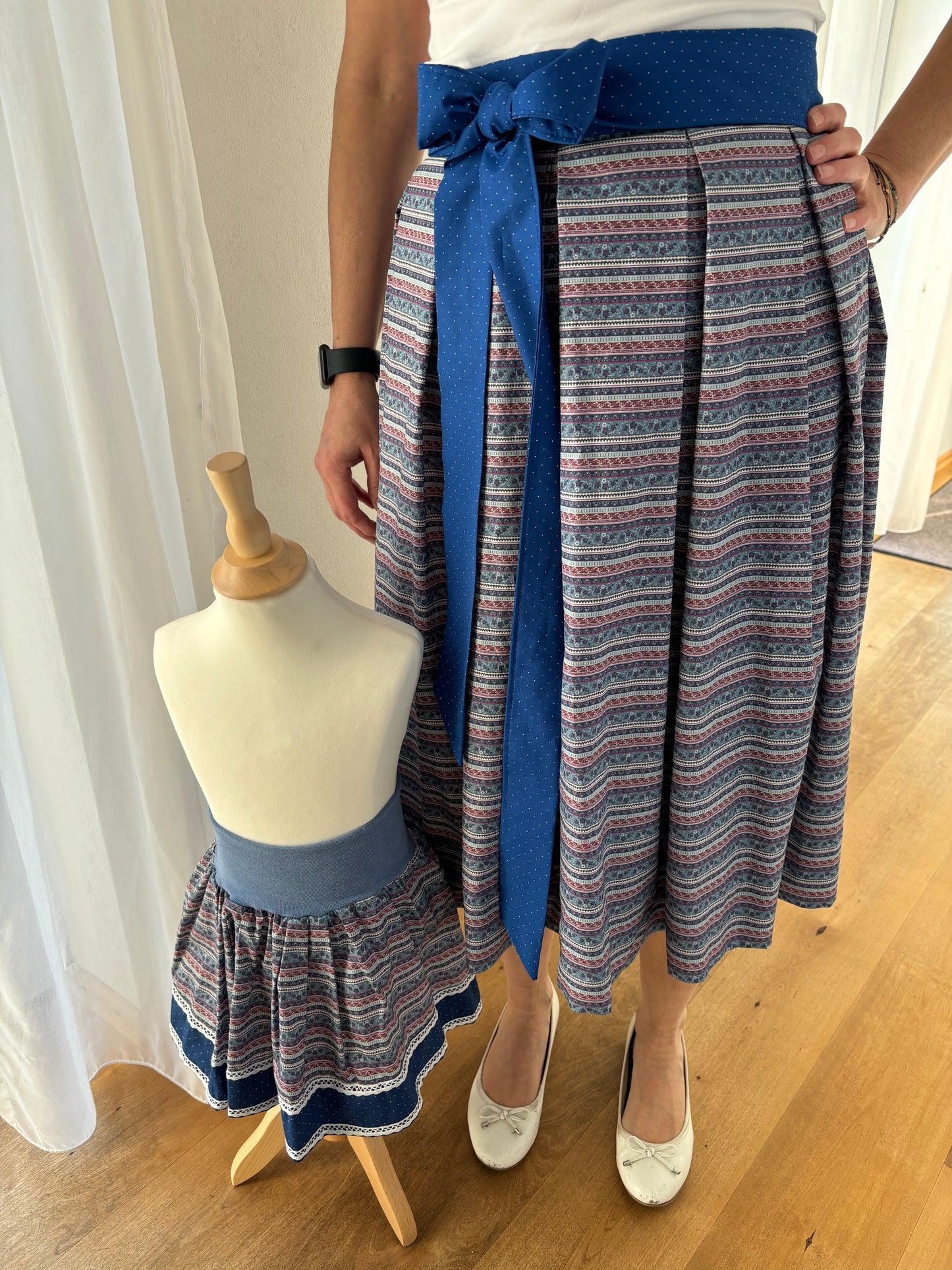 Damen Wickelrock zum Kinderrock