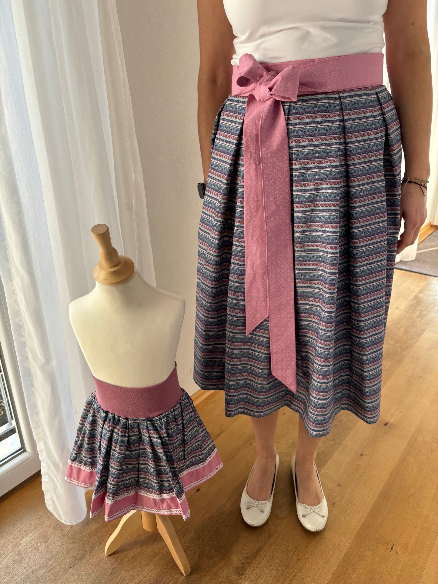 Damen Wickelrock zum Kinderrock
