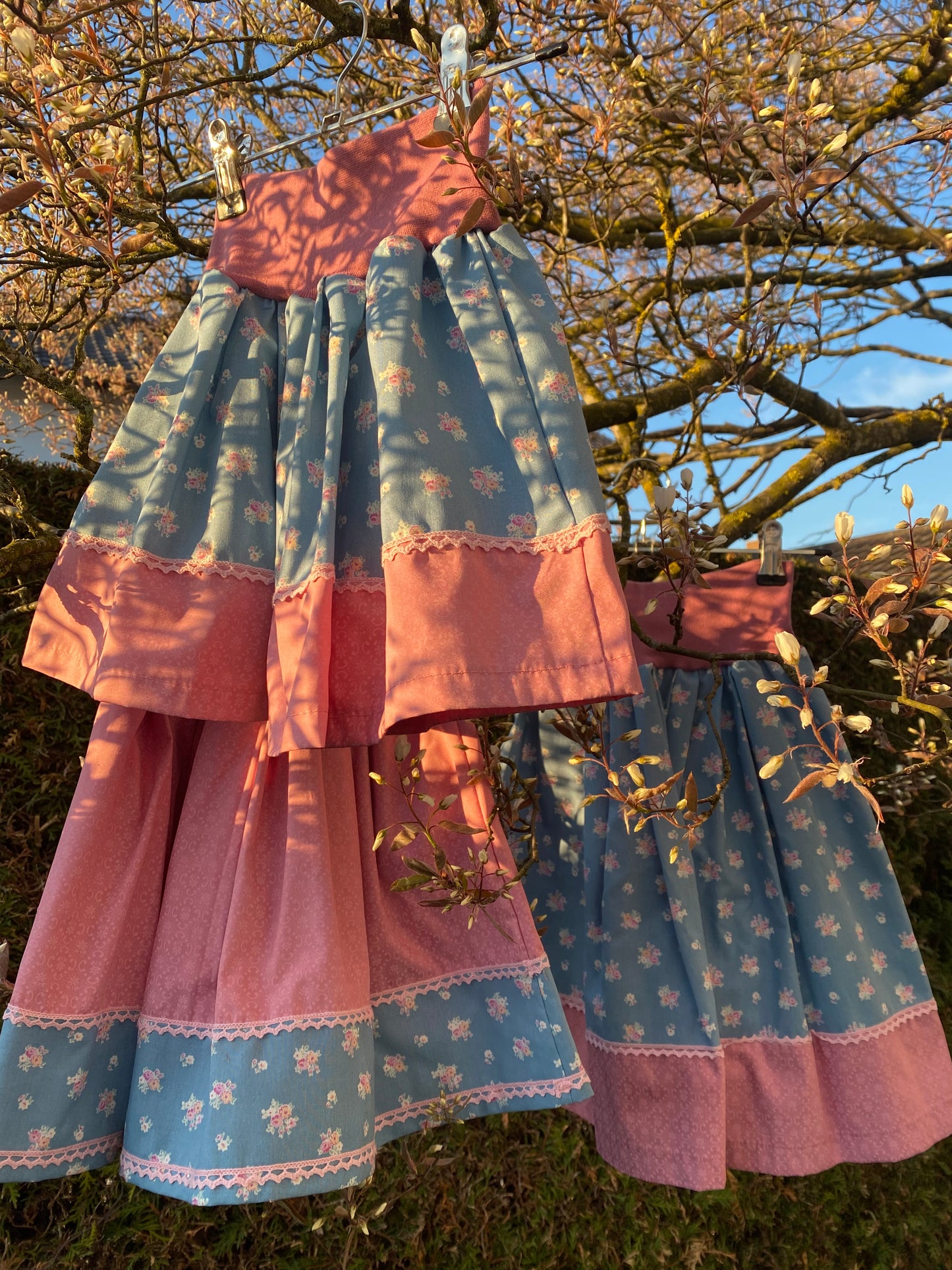 Trachtenrockerl rosa/hellblau