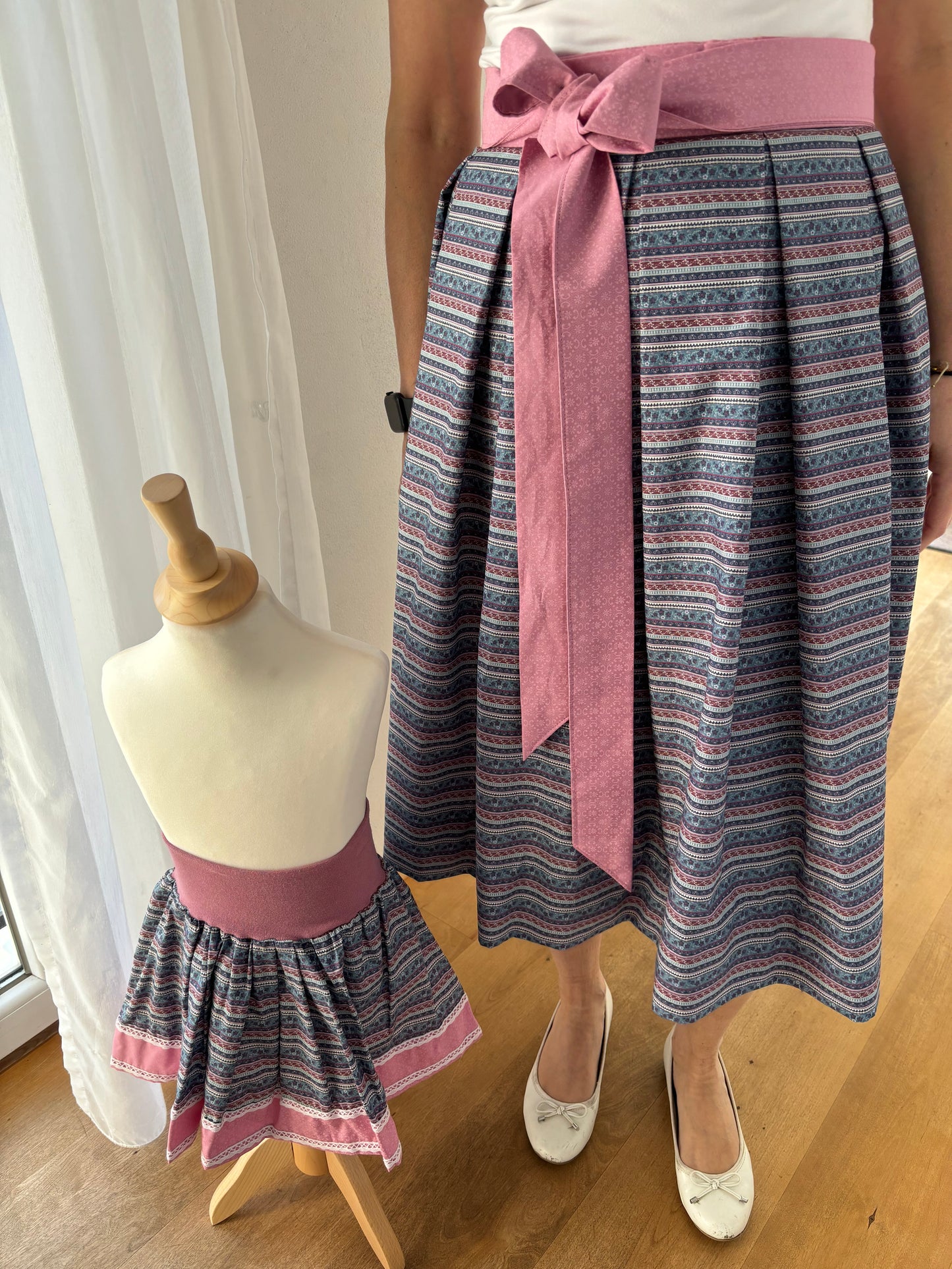 Damen Wickelrock zum Kinderrock