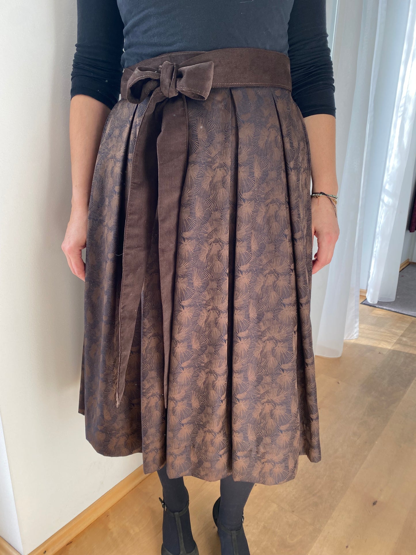 Damen Wickelrock Edel Satinoptik