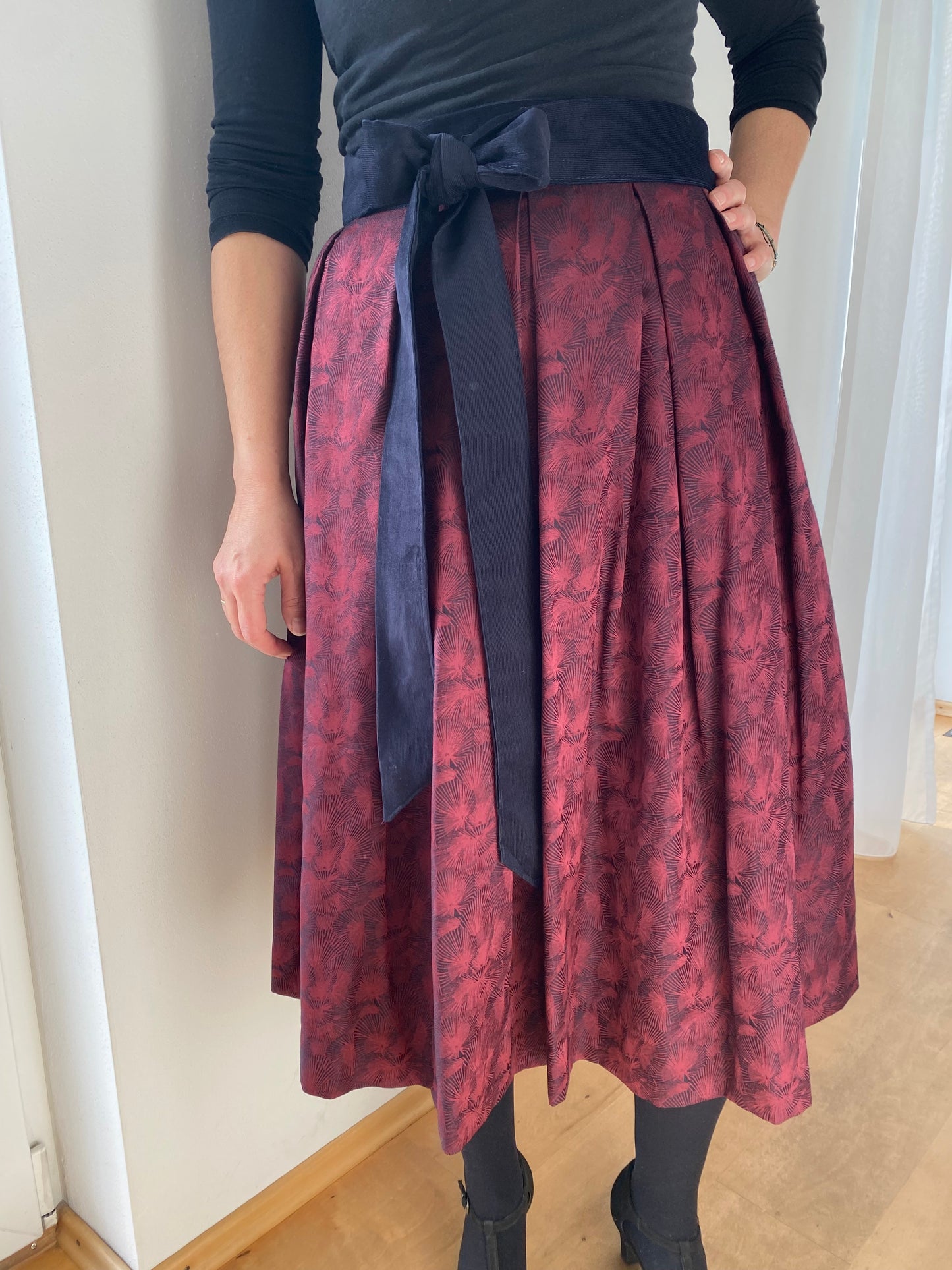 Damen Wickelrock Edel Satinoptik