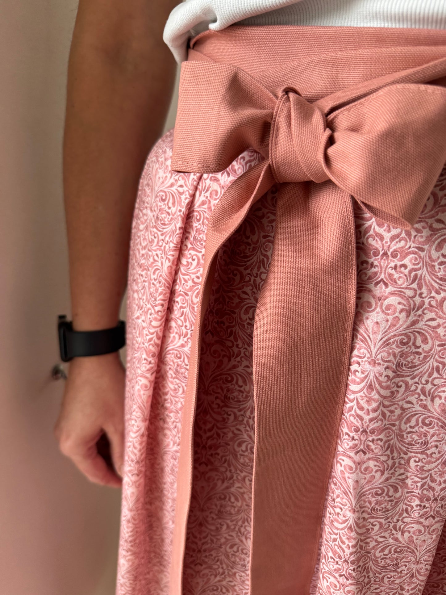 Damen Wickelrock apricot