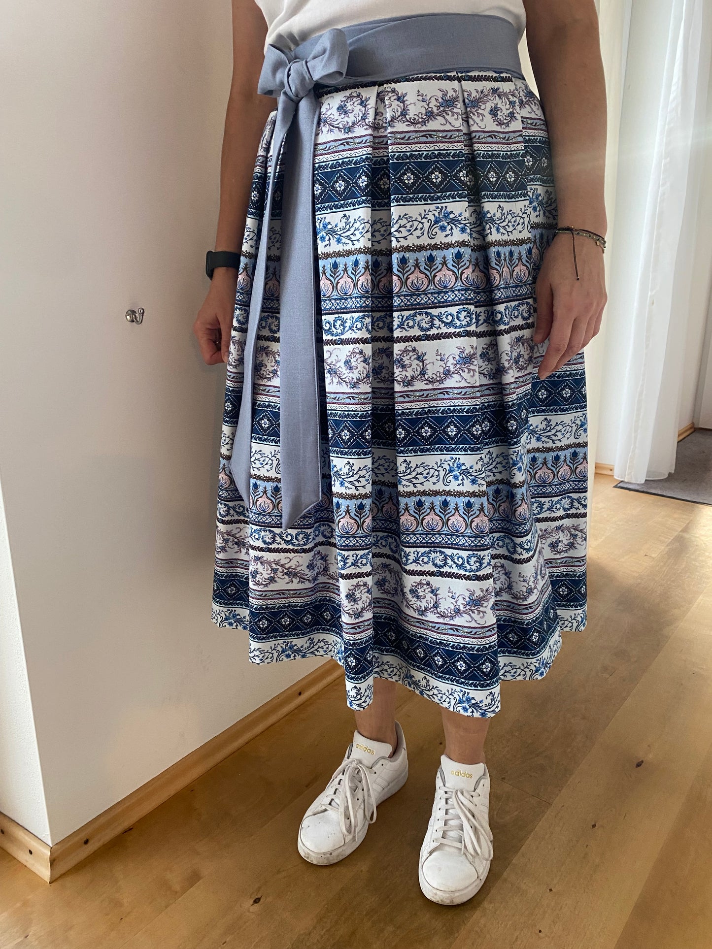 Damen Wickelrock Blau/Hellblau