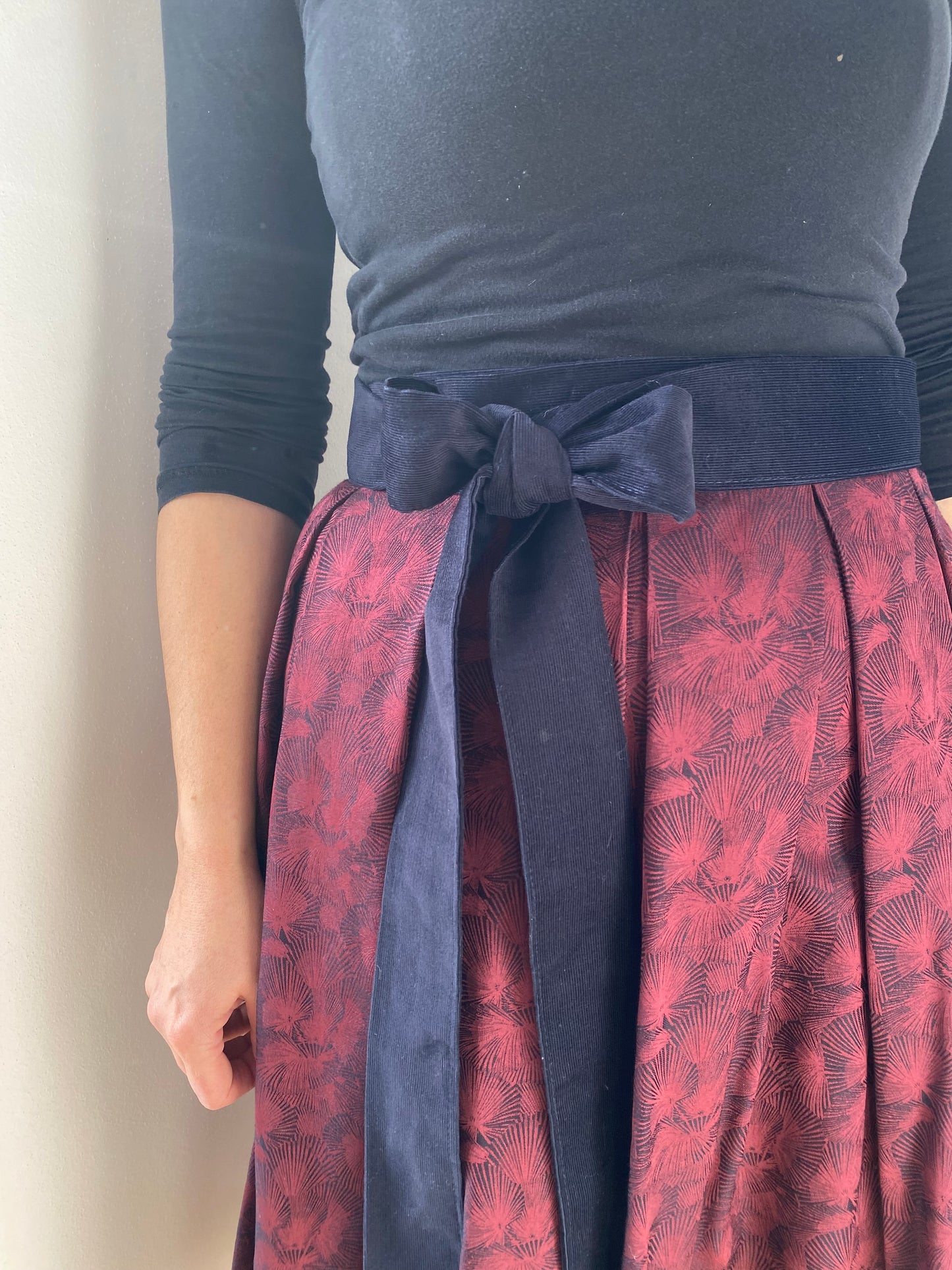 Damen Wickelrock Edel Satinoptik