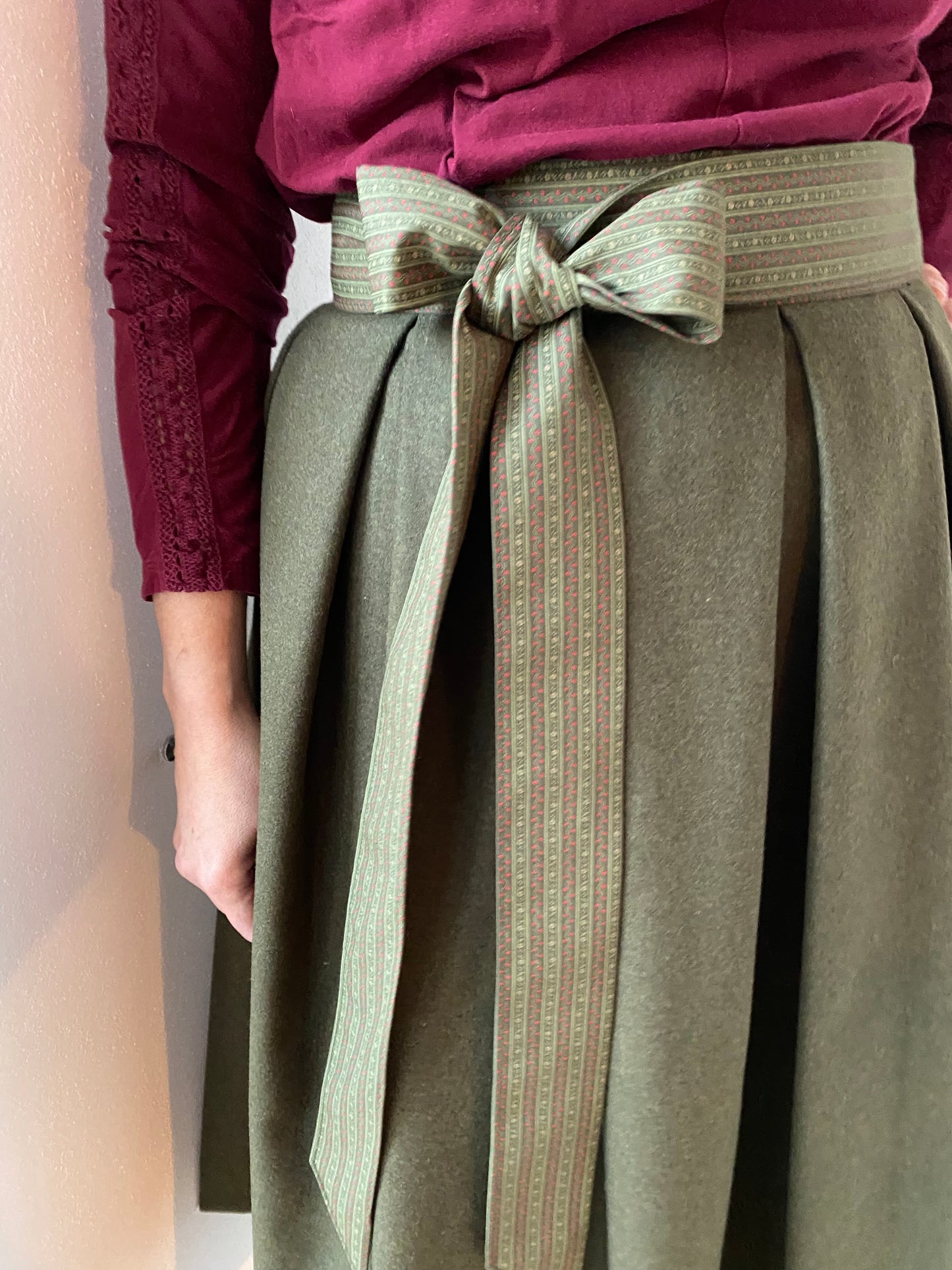 Damen Winter-Wickelrock