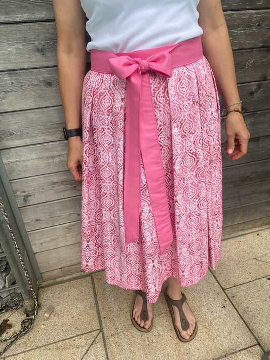 Damen Wickelrock Pink Batik