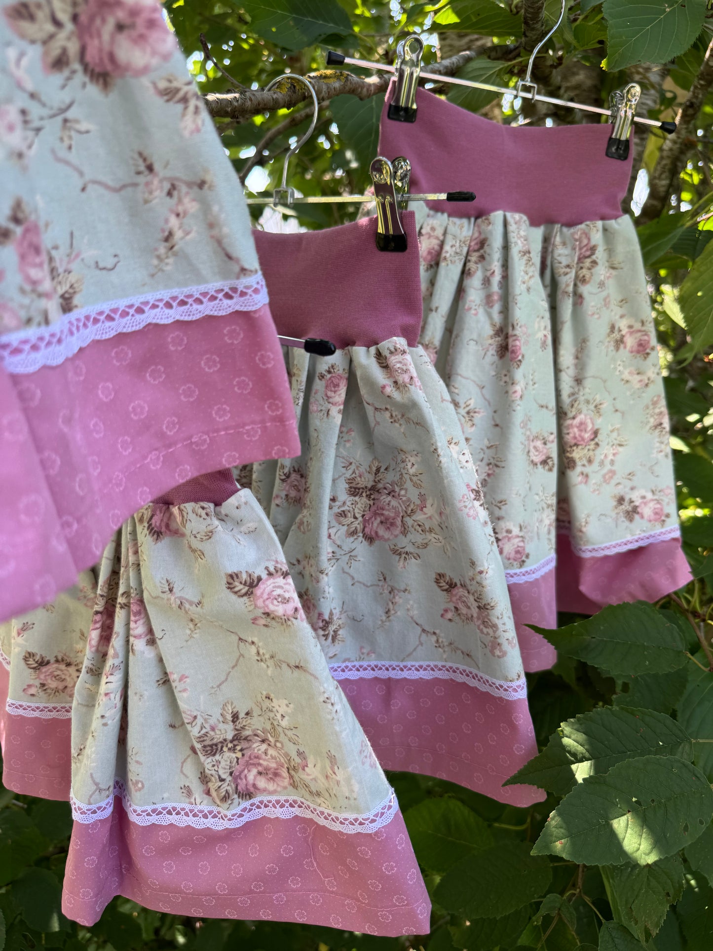 Trachtenrockerl rosa/zart hellblau
