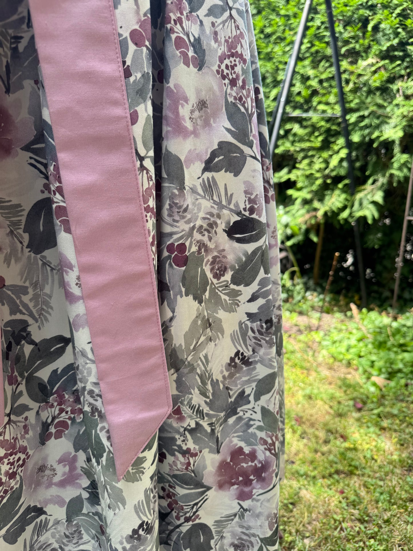 Damen Wickelrock creme/rose/flieder